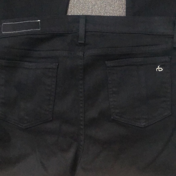 Rag & Bone Crop Flare Black Jeans - Picture 5 of 5